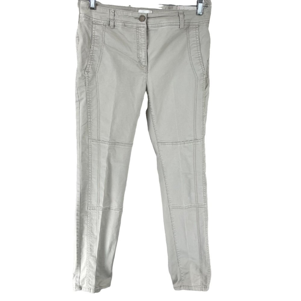 Chico's Women's Tan Khaki Skinny Leg High Rise Casual Work Pants Sz 0.5